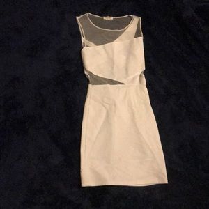 White mini body-con dress from urban outfitters